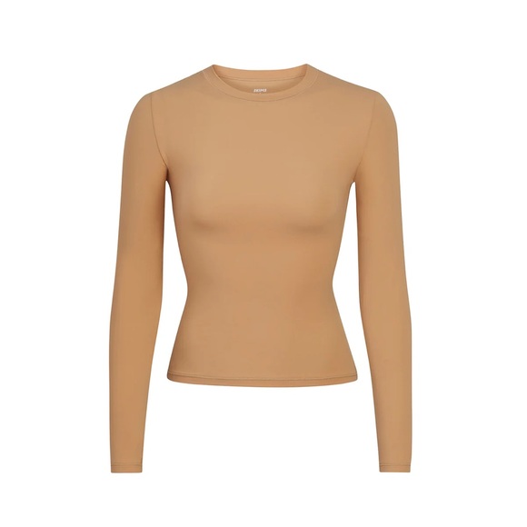 Skims Fits Everybody Long Sleeve T-shirt - Picture 1 of 5